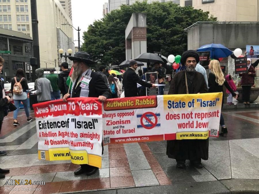 تصویری رپورٹ/ واشنگٹن میں یوم قدس کا احتجاجی جلسہ