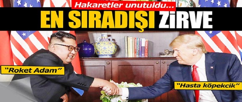 En sıradışı zirve! Trump ve Kim buluştu