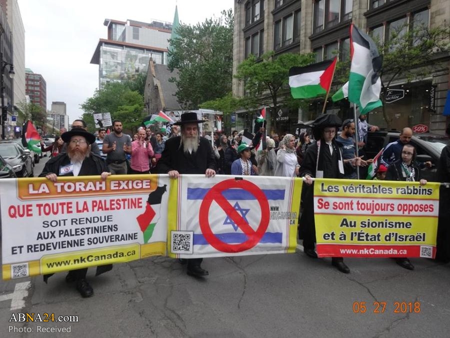 Photos: Solidarity with Palestine after 70 years of Zionist occupation held in Montreal, Canada