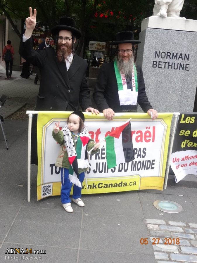 Solidarité avec la Palestine après 70 ans d'occupation sioniste à Montréal, Canada