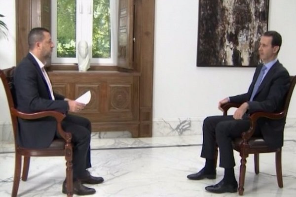 صدر بشار اسد: شام میں امریکہ اور اسرائیل براہ راست دہشت گردوں کی حمایت کررہے ہیں
