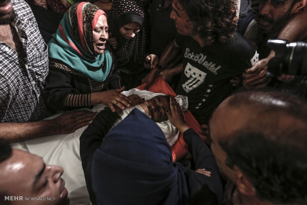 تصویری رپورٹ: اسرائیلی فوج کی فائرنگ سے ایک اور فلسطینی جوان شہید