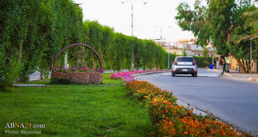 تصویری رپورٹ/ کربلا کی ایک خوبصورت سڑک