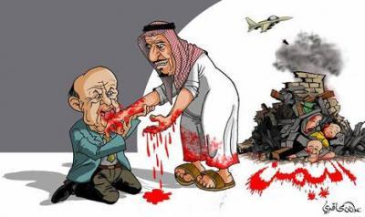 کاریکاتیر/ جرائم آل سعود بجق الشعب اليمني