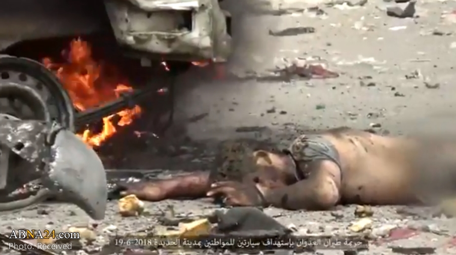 40 Saudi-led air strikes target Hodeidah; 6 Yemeni civilians martyred / Video Graphic