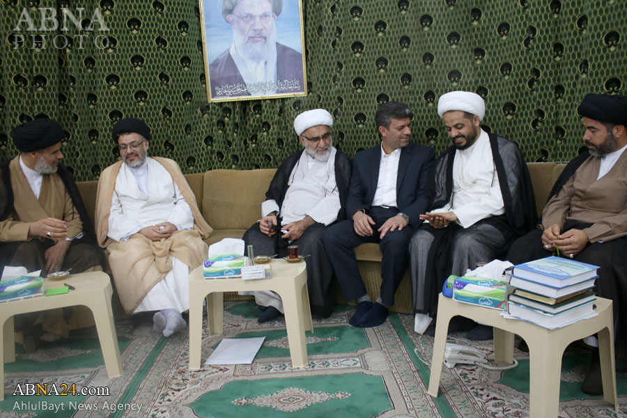تقرير مصور/ أمين عام عصائب الحق يزور ممثل آية الله الحائري في قم المقدسة