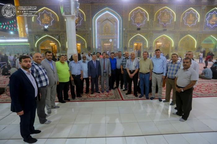 المجلس العربي للاختصاصات الطبية يتشرف بزيارة مرقد الإمام علي (ع) 