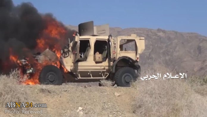 Yemeni forces destroys two coalition military vehicles, kill crews in Taiz
