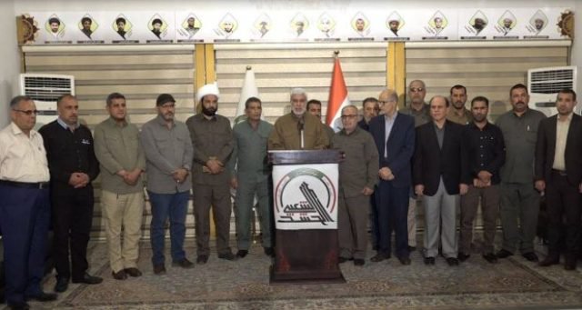 المهندس: قوات الحشد تعرضت لقصف اميركي على الحدود مع سوريا