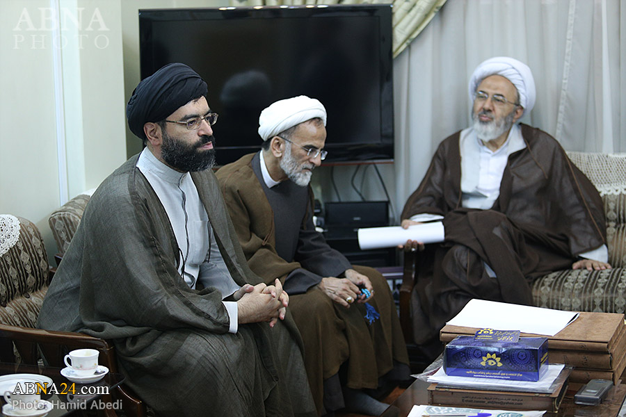 تقرير مصور/ لقاء أعضاء المؤتمر الدولي (أبو طالب) (ع) بممثل المرجع السيستاني