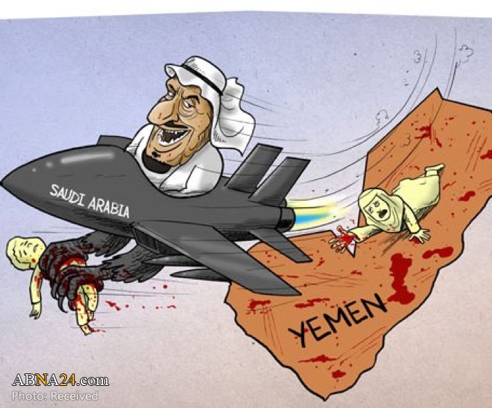 کاریکاتیر/ هكذا يخطف العدوان السعودي أطفال اليمن!