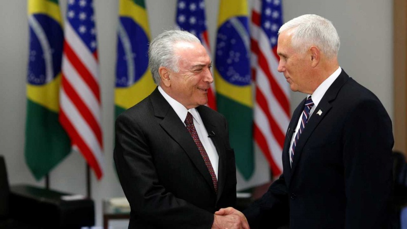 Vice-presidente dos EUA se reúne com Temer