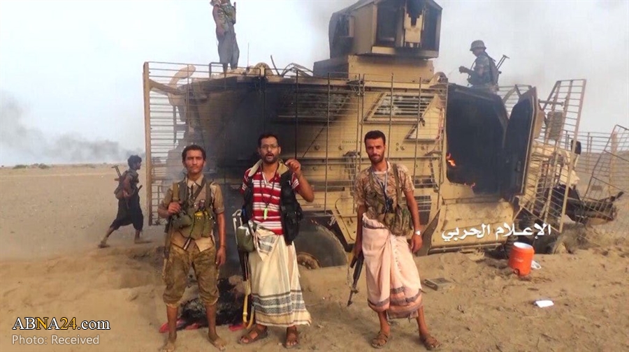 Yemen Army burns 3 coalition military vehicles in Hodeidah