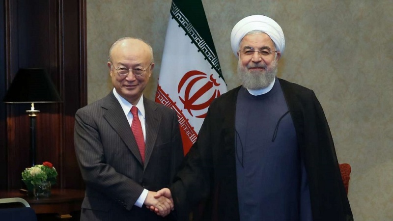 Ganawar Shugaba Rauhani Da Shugaban Hukumar IAEA A Vienna