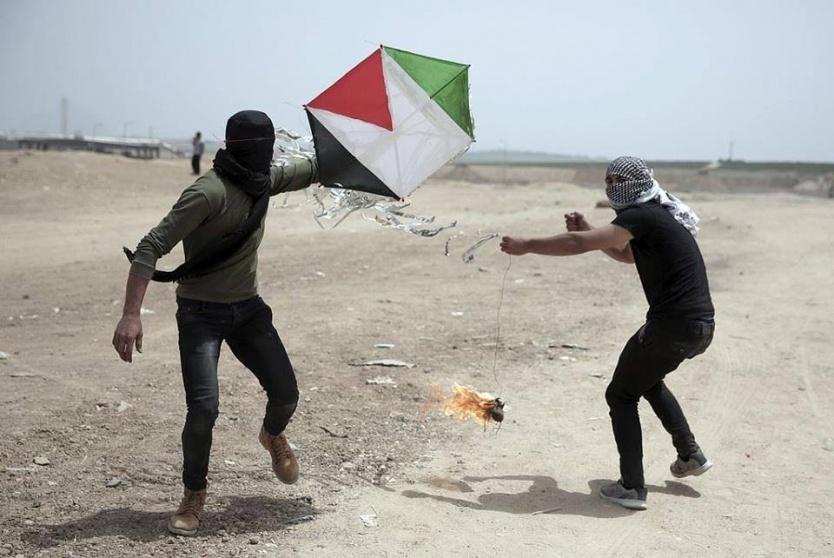 100 يوم من الطائرات الورقية والجيش الإحتلال عاجز أمامها