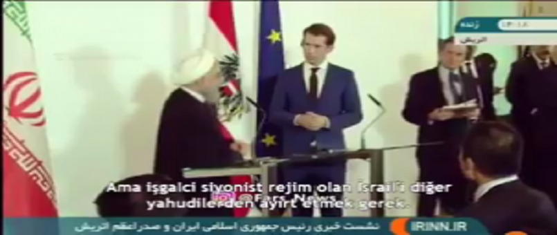 Hasan Ruhani, İsrail’i savunmaya geçen Avusturya Başbakanı’na ağzının payını verdi