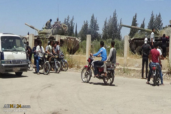 Syrian Army units deployed in Zaizoun and Tal Shihab southwest of Daraa