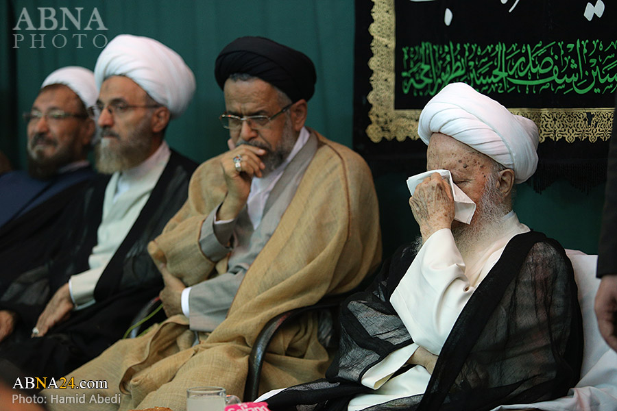 Photos: Mourning ceremony of Imam Jafar al-Sadiq held at office of Grand Ayatollahs