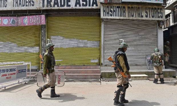 کشمیر میں فورسز کے آپریشن کے خلاف شٹر ڈاؤن ہڑتال