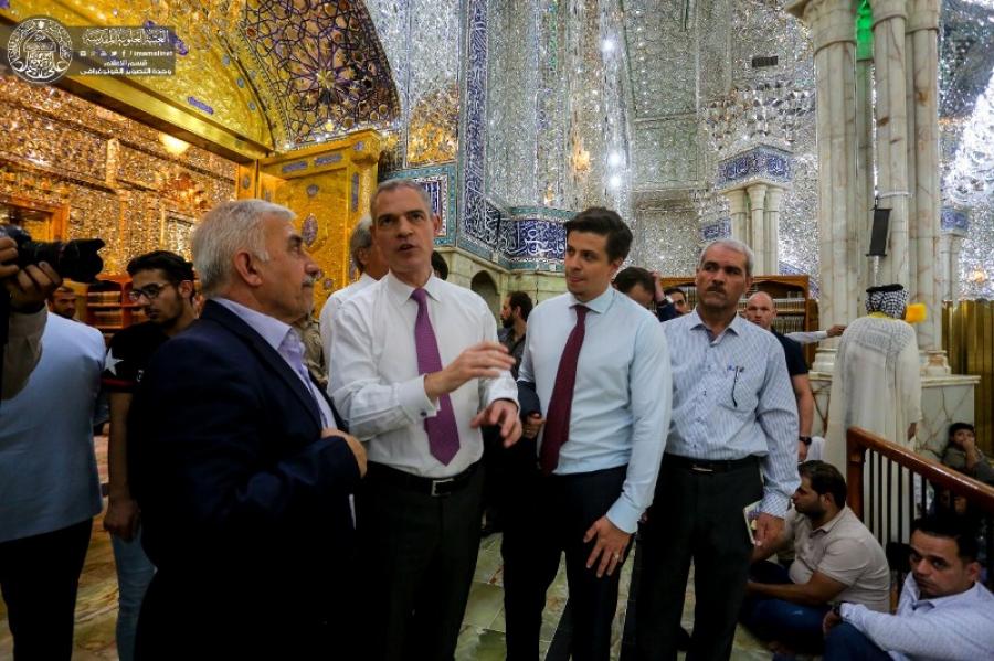 تقرير مصور/ السفير الفرنسي يزور العتبة العلوية المقدسة في النجف الأشرف