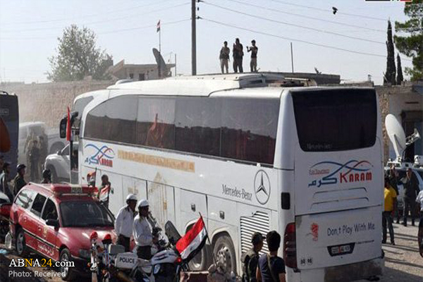 Process of transporting locals from al-Fouaa and Kefraya continued