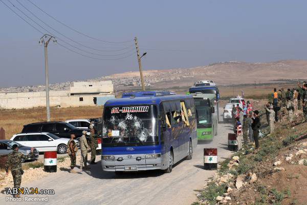 Photos: Evacuation of two Shiite towns of Kefraya and al-Fouaa