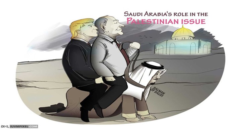 کارٹون: فلسطین کے لئے آل سعود کا کردار! 