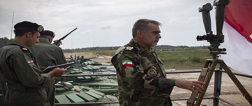 İranlı askerler Rusya'daki "Tank Biatlon-2018" yarışmasında