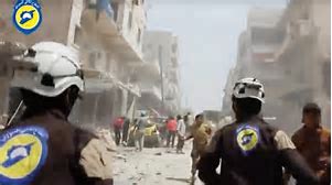 Isang arsenal ng Puting Helmet sa Deraa! 