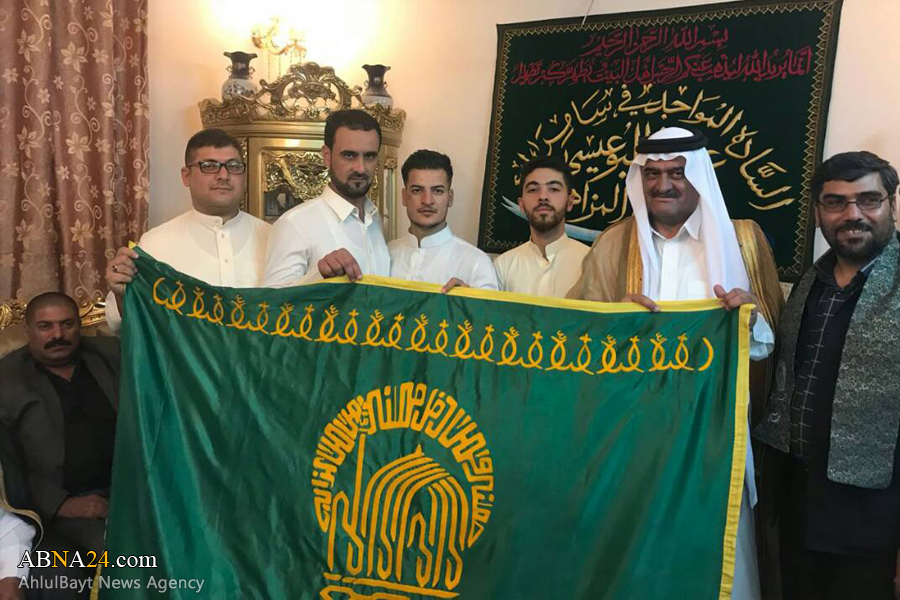 تقرير مصور/ عشائر سادة مدينة سامراء يستقبلون راية حرم الامام الرضا (ع)