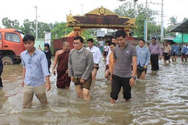 အကူအညီလိုေနသည့္ ေရေဘးသင့္ျပည္သူမ်ား ဆက္သြယ္ရန္ လူကယ္ျပန္၀န္ႀကီးတိုက္တြန္း