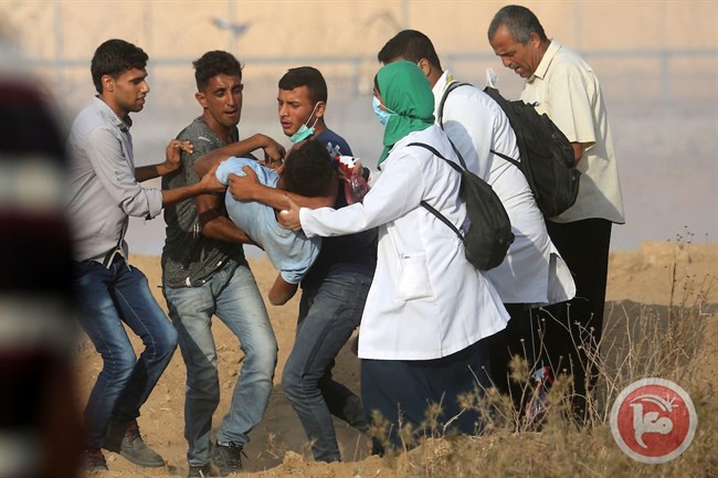 استشهاد فلسطيني وإصابة 120 آخرين برصاص الاحتلال الاسرائيلي بمسيرات العودة