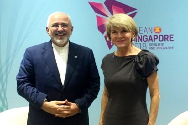 ایران کے وزیرخارجہ کی آسٹریلیا کی وزير خارجہ سے ملاقات