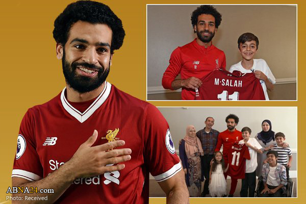 Mohamed Salah makes wish come true for Syrian kid / Pics & Video