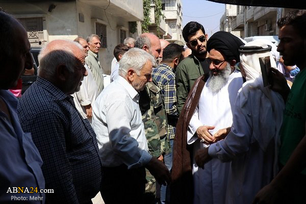 Imam Khamenei's rep. visits people of Syria’s Homs
