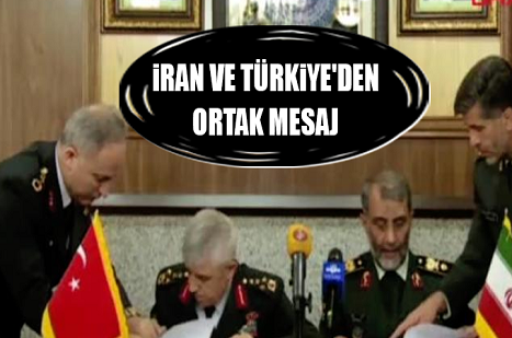 İran ve Türkiye'den ortak mesaj