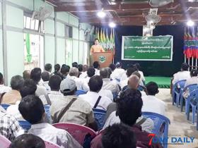 ျပည္-ေအာင္လံ-ဆတ္သြားရထားလမ္းေဖာက္လုပ္ရာတြင္ သိမ္းဆည္းခဲ့ေသာ လယ္ယာေျမမ်ားအတြက္ ေလ်ာ္ေၾကး က်ပ္သိန္းကိုးေထာင္ခန္႔ေပးအပ္