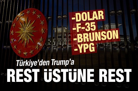 Türkiye'den ABD'ye rest üstüne rest