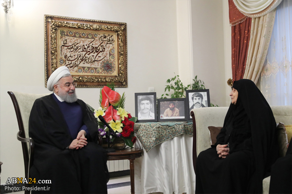 Pres. Rouhani: All Iranians proud of martyrs’ families