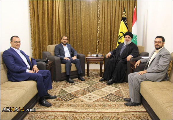 السيد "حسن نصر الله" يستقبل وفداً من أنصار الله