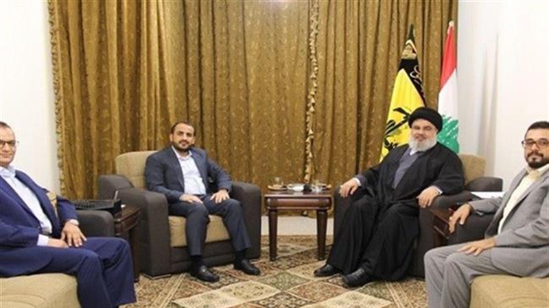 Une délégation d'Ansarallah rencontre Nasrallah