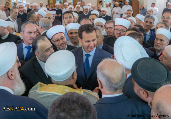 الرئيس السوري يؤدي صلاة "عيد الأضحى المبارك" في رحاب جامع الروضة بدمشق