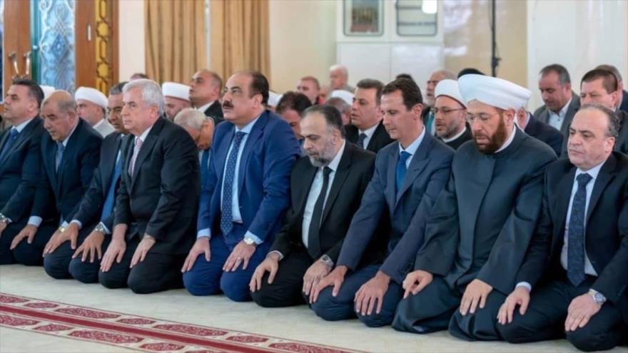 “El presidente sirio participó como todos los años en la oración del ‘Id al-Adha en Damasco” 