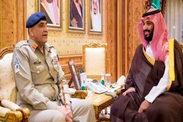 سعودی ولیعہد سے پاکستانی فوج کے سربراہ کی ملاقات