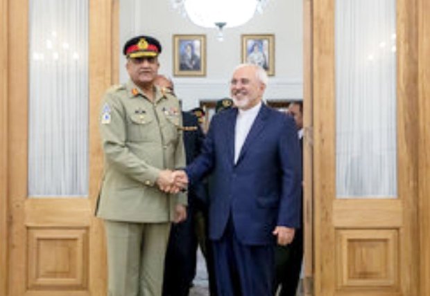 ایرانی وزير خارجہ محمد جواد ظریف کی پاکستانی فوج کے سربراہ سے ملاقات