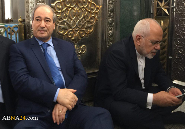 وزير الخارجية الايراني يزور مقام السيدة زينب (س) + فيديو
