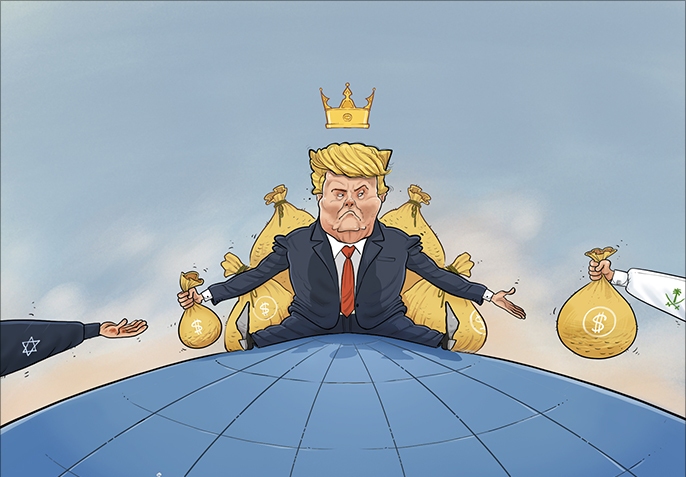 کاریکاتیر/ السعودية تمول إسرائيل