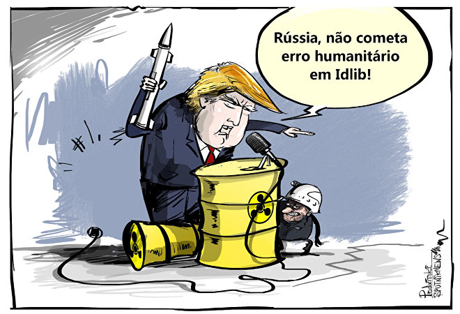 Trump dando instruções que ele mesmo viola