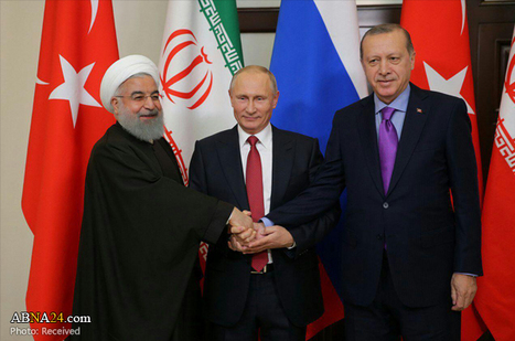 テヘランで、シリア問題を巡るイラン、トルコ、ロシアの3カ国首脳会談