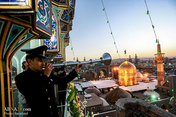 Razavi timpani played on occasion of healing of two pilgrims